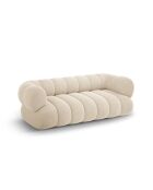 Koge 3-Sitzer-Sofa aus Samt, 210 x 95 x 70 cm, hellbeige