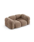 Loretto 2-Sitzer-Sofa aus Samt, 180 x 100 x 68 cm, Dunkelbeige