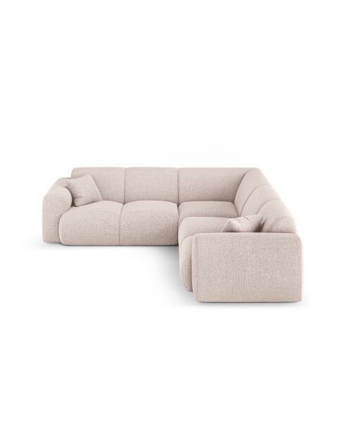Theo Symmetrisches 5-Sitzer-Ecksofa beige - 252 x 252 x 72 cm