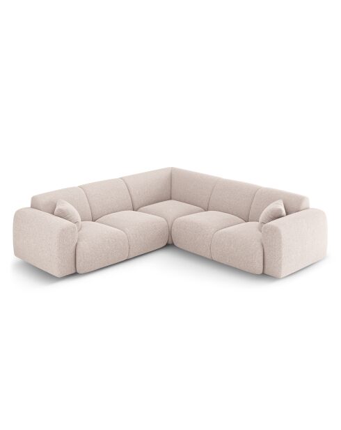 Theo Symmetrisches 5-Sitzer-Ecksofa beige - 252 x 252 x 72 cm