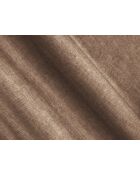 Canapé Panoramique en velours Koge 6 Places beige foncé - 348x165x70 cm