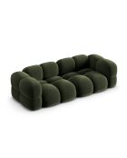 Loretto 4-Sitzer-Sofa, Samt, 250 x 100 x 68 cm, grün
