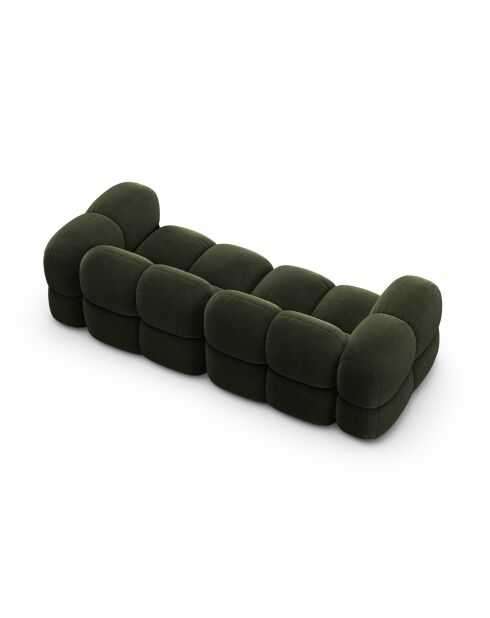 Loretto 4-Sitzer-Sofa, Samt, 250 x 100 x 68 cm, grün