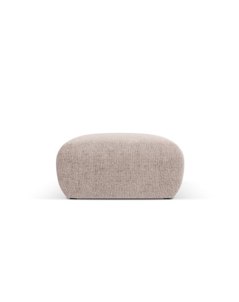 Pouf Theo 1 Place beige - 75x75x36 cm