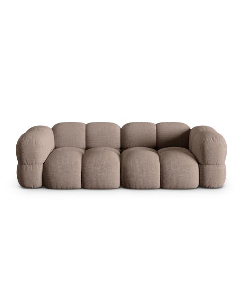 Loretto Capuccino-Sofa für 4 Personen, 250 x 100 x 68 cm