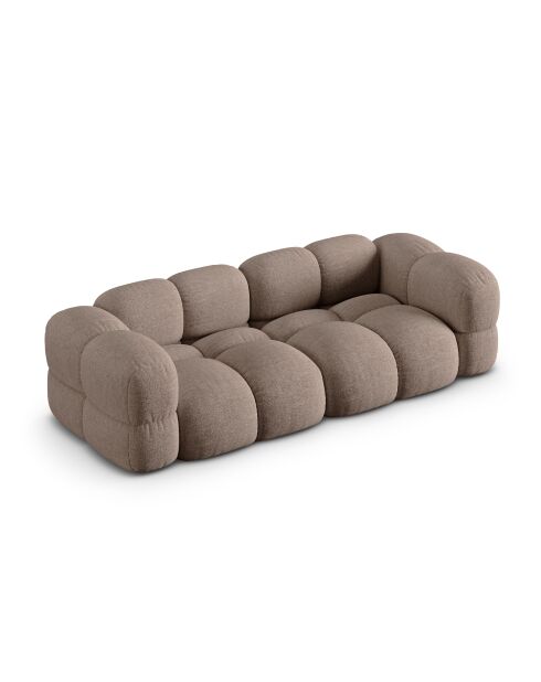 Loretto Capuccino-Sofa für 4 Personen, 250 x 100 x 68 cm