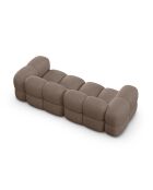 Loretto Capuccino-Sofa für 4 Personen, 250 x 100 x 68 cm
