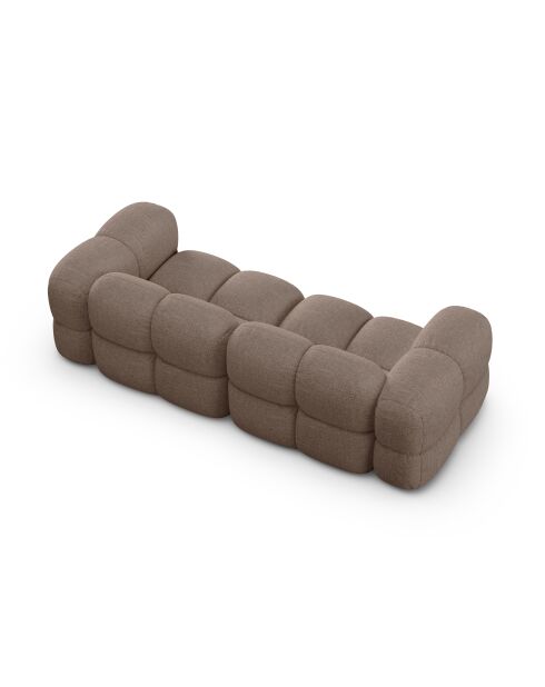 Loretto Capuccino-Sofa für 4 Personen, 250 x 100 x 68 cm