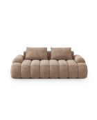 Canapé velours Kimi 3 Places beige foncé - 200x100x84 cm