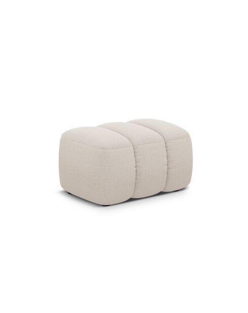 Pouf Kimi 1 Place beige - 75x55x40 cm