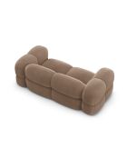 Canapé velours Loretto 3 Places beige foncé - 210x100x68 cm