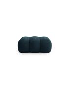 Pouf velours Koge 1 Place pétrole profond - 95x95x40 cm