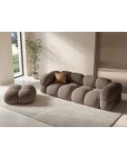 Pouf Loretto 1 Place capuccino - 90x90x40 cm