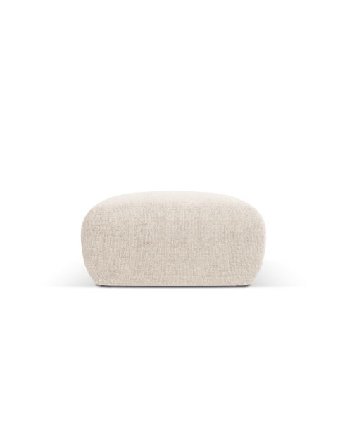 Pouf Theo 1 Place beige clair - 75x75x36 cm