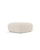 Pouf Theo 1 Place beige clair - 75x75x36 cm
