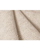 Pouf Theo 1 Place beige clair - 75x75x36 cm