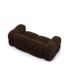 Loretto 3-zitsbank in chocoladefluweel - 210x100x68 cm