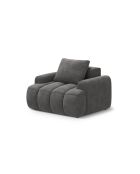 Poltrona Kimi 1 Place in velluto grigia - 95x85x84 cm