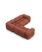 Loretto Symmetrisches Ecksofa 4-Sitzer Korallenrot - 250x250x68 cm
