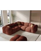 Loretto Symmetrisches Ecksofa 4-Sitzer Korallenrot - 250x250x68 cm