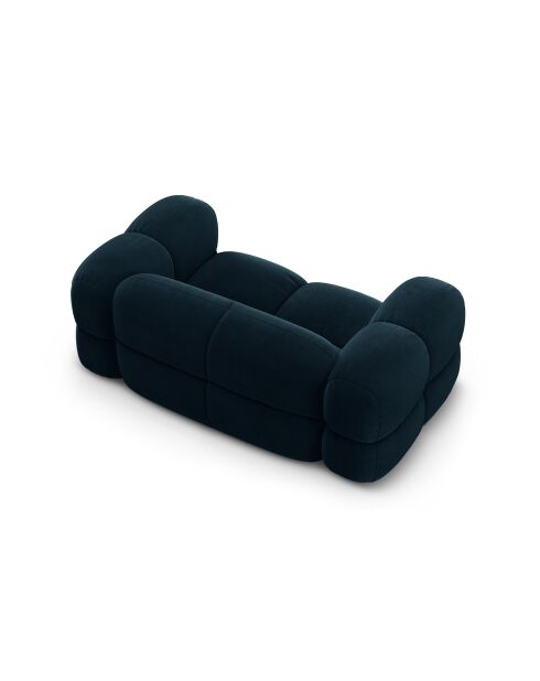 Loretto 2-zitsbank in fluweel, diep petrol, 180x100x68 cm