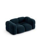 Loretto 2-zitsbank in fluweel, diep petrol, 180x100x68 cm