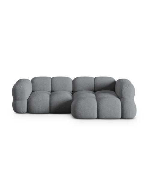 Loretto 3-zits hoekbank, grijs, rechts, 250x147x68 cm