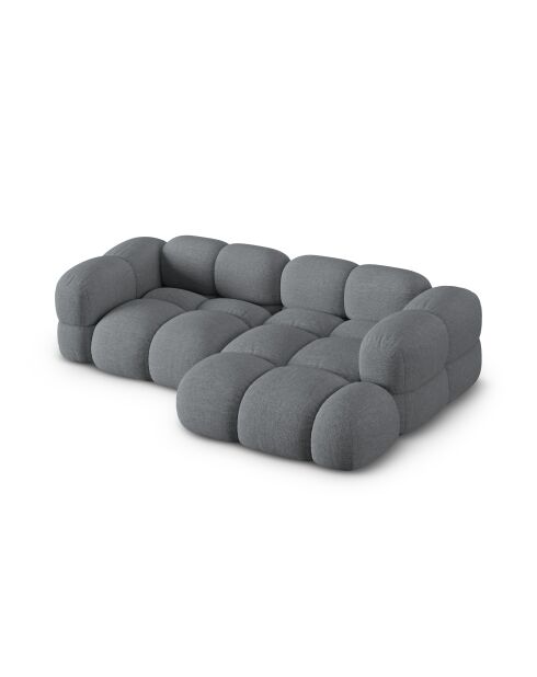 Loretto 3-zits hoekbank, grijs, rechts, 250x147x68 cm