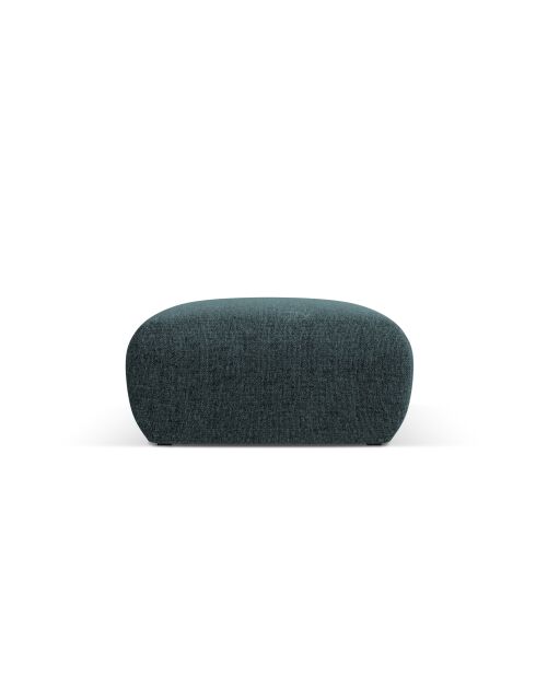 Pouf Theo 1 Place pétrole - 75x75x36 cm