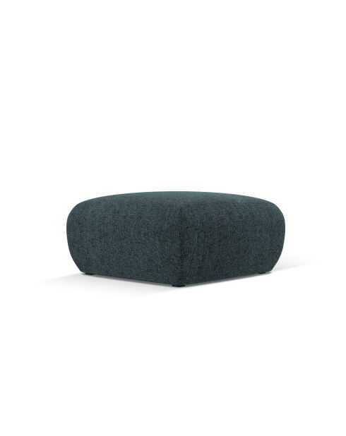 Pouf Theo 1 Place pétrole - 75x75x36 cm