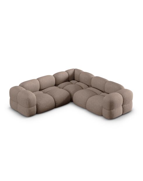 Loretto Ecksofa, symmetrisch, 4-Sitzer, Capuccino, 250 x 250 x 68 cm