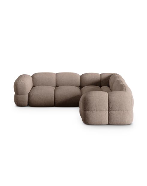 Loretto Ecksofa, symmetrisch, 4-Sitzer, Capuccino, 250 x 250 x 68 cm