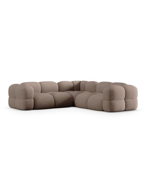 Loretto Ecksofa, symmetrisch, 4-Sitzer, Capuccino, 250 x 250 x 68 cm