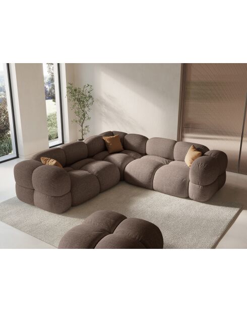 Loretto Ecksofa, symmetrisch, 4-Sitzer, Capuccino, 250 x 250 x 68 cm