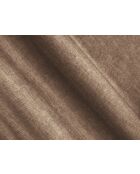 Pouf velours Loretto 1 Place beige foncé - 90x90x40 cm