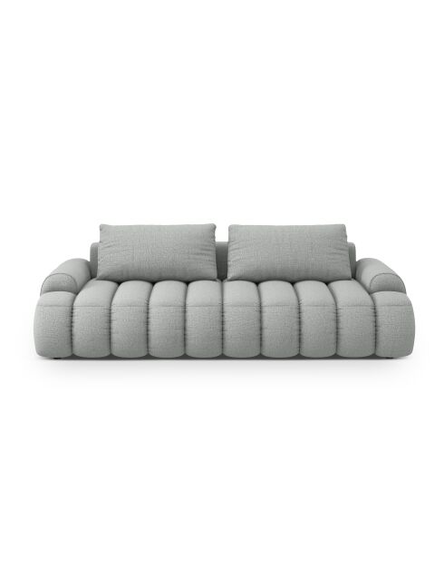 Canapé convertible avec coffre Kimi 4 Places gris clair - 250x100x84 cm