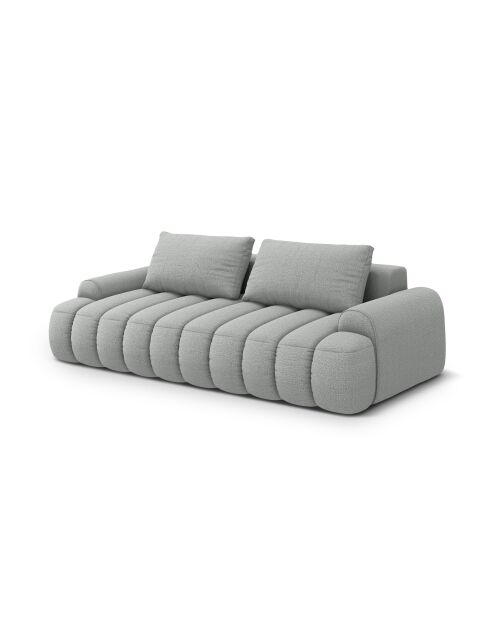 Canapé convertible avec coffre Kimi 4 Places gris clair - 250x100x84 cm