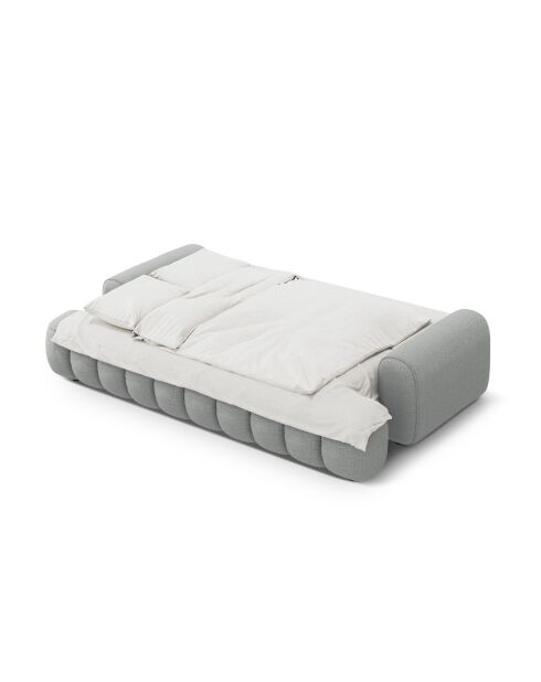 Canapé convertible avec coffre Kimi 4 Places gris clair - 250x100x84 cm