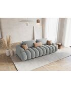 Canapé convertible avec coffre Kimi 4 Places gris clair - 250x100x84 cm