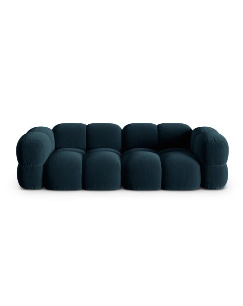 Loretto 4-Sitzer-Sofa aus Samt, tiefblau - 250x100x68 cm