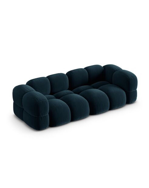 Loretto 4-Sitzer-Sofa aus Samt, tiefblau - 250x100x68 cm