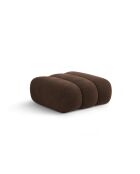 Pouf velours Koge 1 Place chocolat - 95x95x40 cm