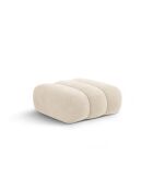 Pouf velours Koge 1 Place beige clair - 95x95x40 cm