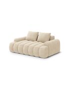 Canapé velours Kimi 2 Places beige clair - 175x100x84 cm