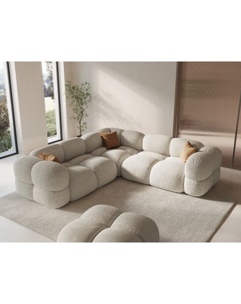 Loretto 4-zits symmetrische hoekbank beige - 250x250x68 cm