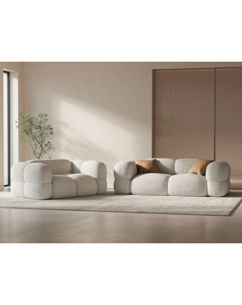 Canapé Loretto 2 Places beige - 180x100x68 cm