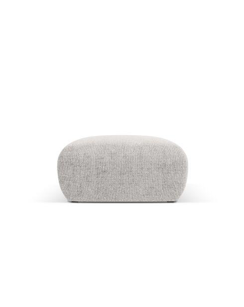 Pouf Theo 1 Place gris clair - 75x75x36 cm