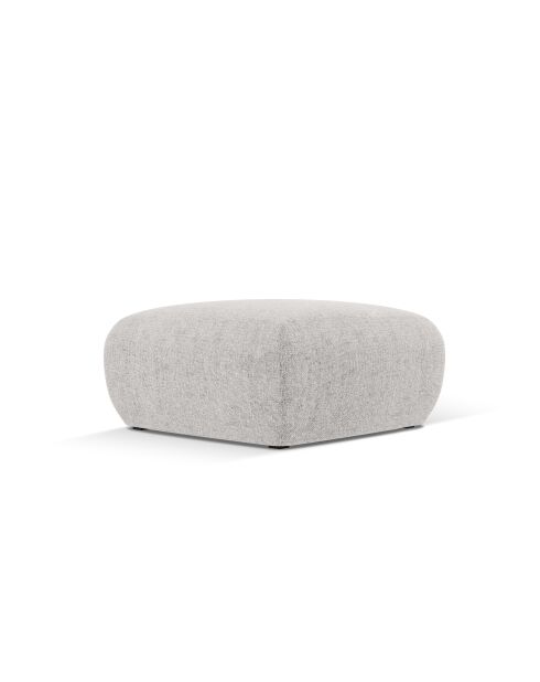Pouf Theo 1 Place gris clair - 75x75x36 cm