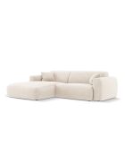 Theo 4-Sitzer-Ecksofa links hellbeige - 235x170x72 cm