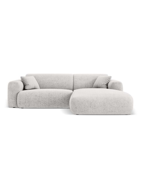 Theo Ecksofa für 4 Personen, hellgrau, rechts, 235 x 170 x 72 cm